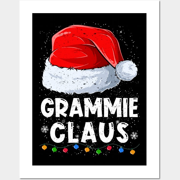 Grammie Claus Christmas Santa Family Matching Pajama Wall Art by tabaojohnny